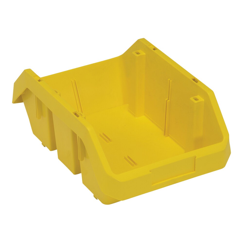 Quantum Storage Systems QP1285YL QuickPick 12 1/2" x 8 3/8" x 5" Yellow Polypropylene Storage Bin