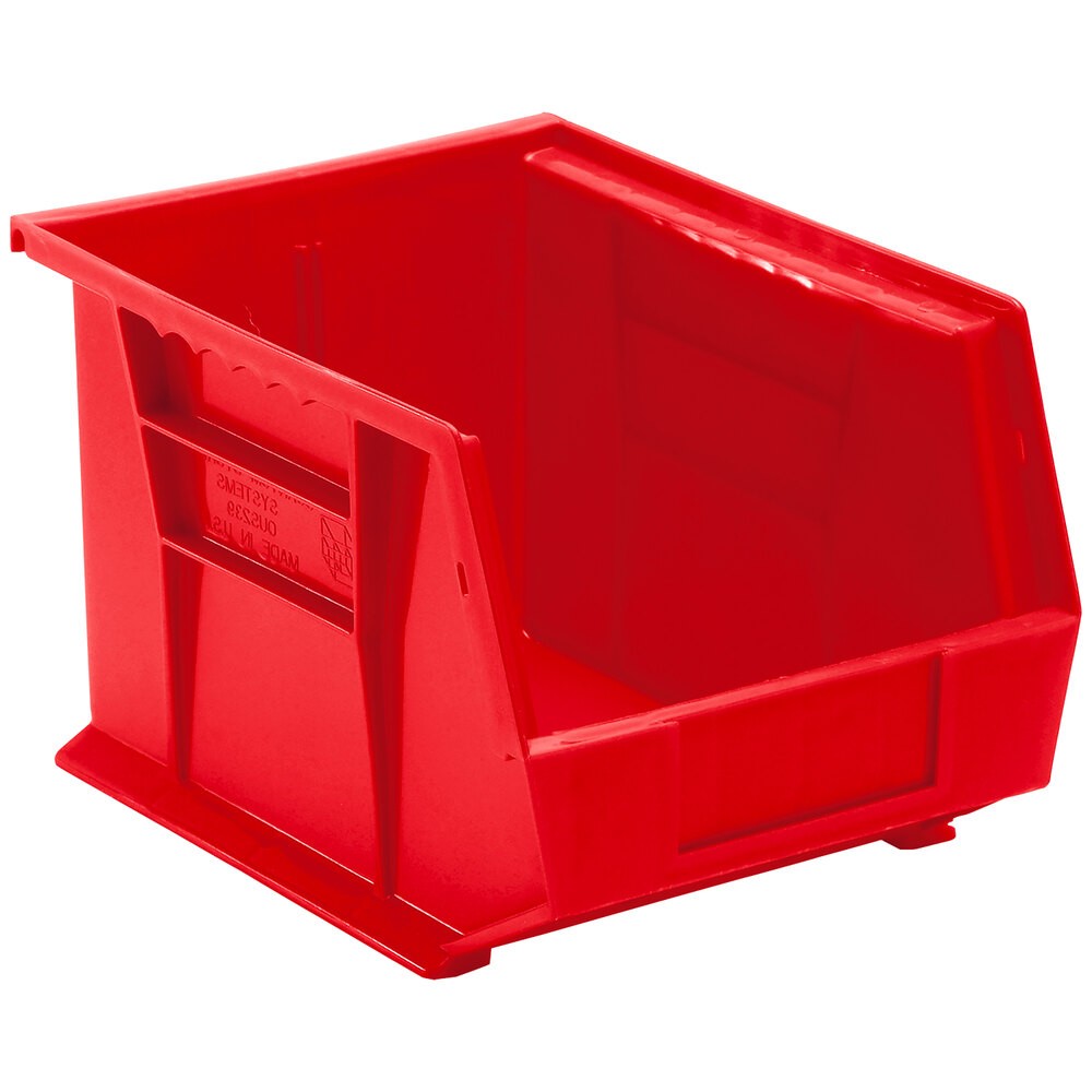 Quantum Storage Systems QUS-239RD 10 3/4" x 8 1/4" x 7" Red Hanging Bin
