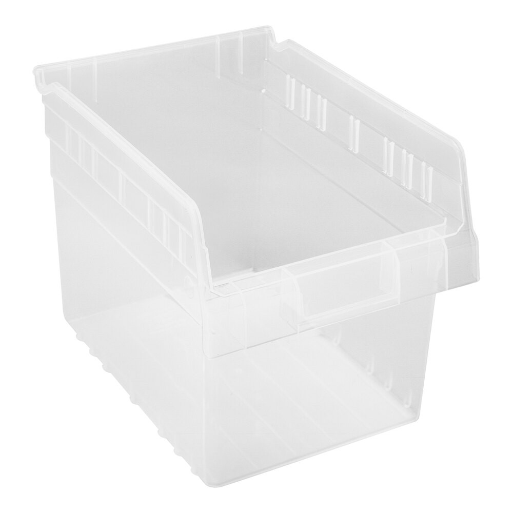 Quantum Storage Systems QSB807CL STORE-MAX 11 5/8" x 8 3/8" x 8" Clear Shelf Bin