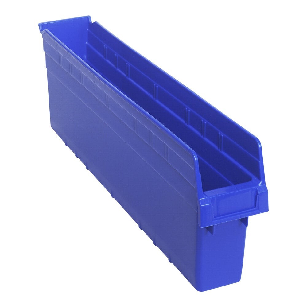 Quantum Storage Systems QSB805BL STORE-MAX 23 5/8" x 4 3/8" x 8" Blue Shelf Bin