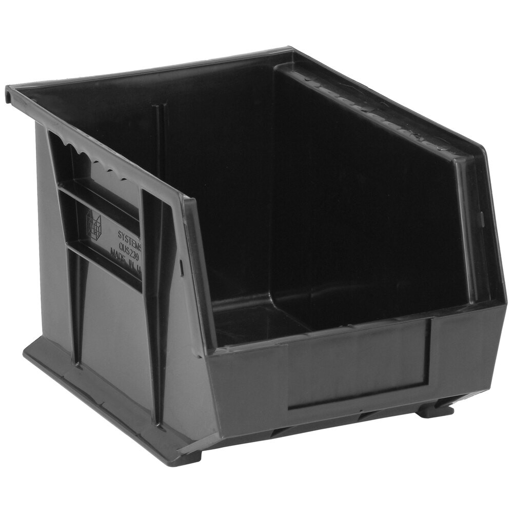 Quantum Storage Systems QUS-239BK 10 3/4" x 8 1/4" x 7" Black Hanging Bin