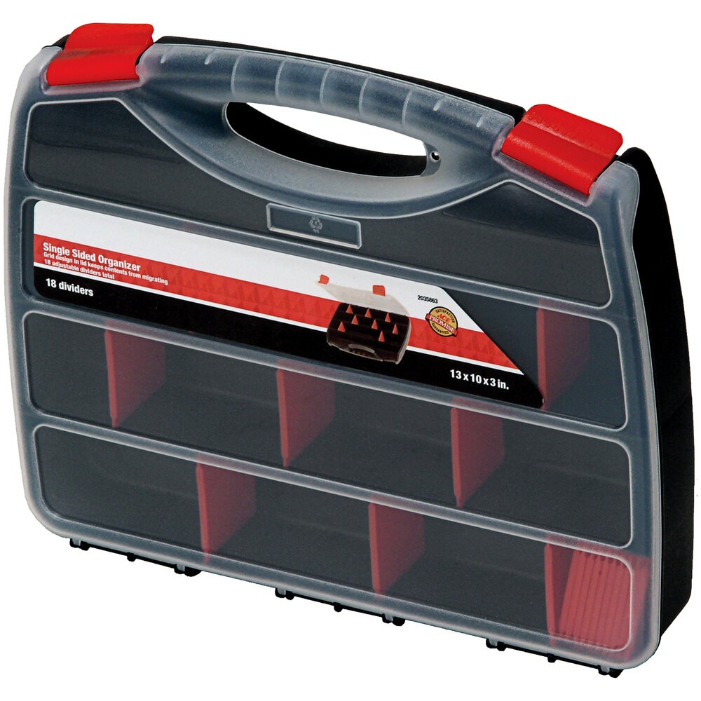 Quantum Storage Systems ORG80032 10" x 12 1/2" x 2 1/4" Single Sided Organizer with 12 Dividers