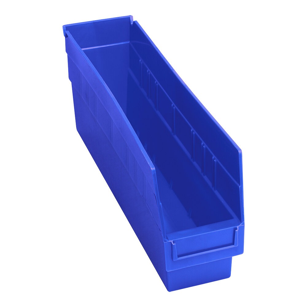 Quantum Storage Systems QSB203BL STORE-MORE 17 7/8" x 4 3/8" x 6" Blue Shelf Bin
