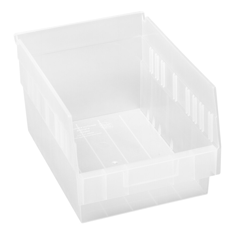 Quantum Storage Systems QSB207CL STORE-MORE 11 5/8" x 8 3/8" x 6" Clear Shelf Bin