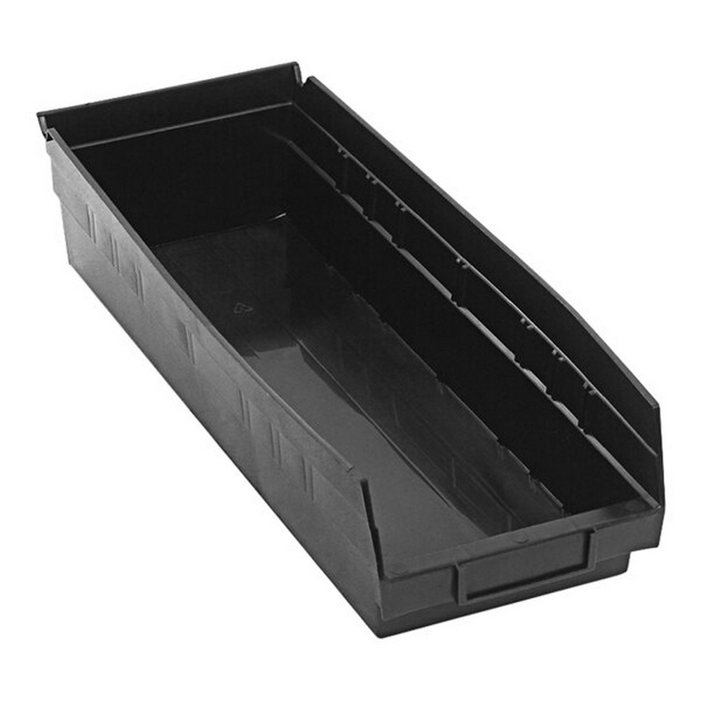 Quantum Storage Systems QSB104CO 17 7/8" x 6 5/8" x 4" Black Conductive Shelf Bin