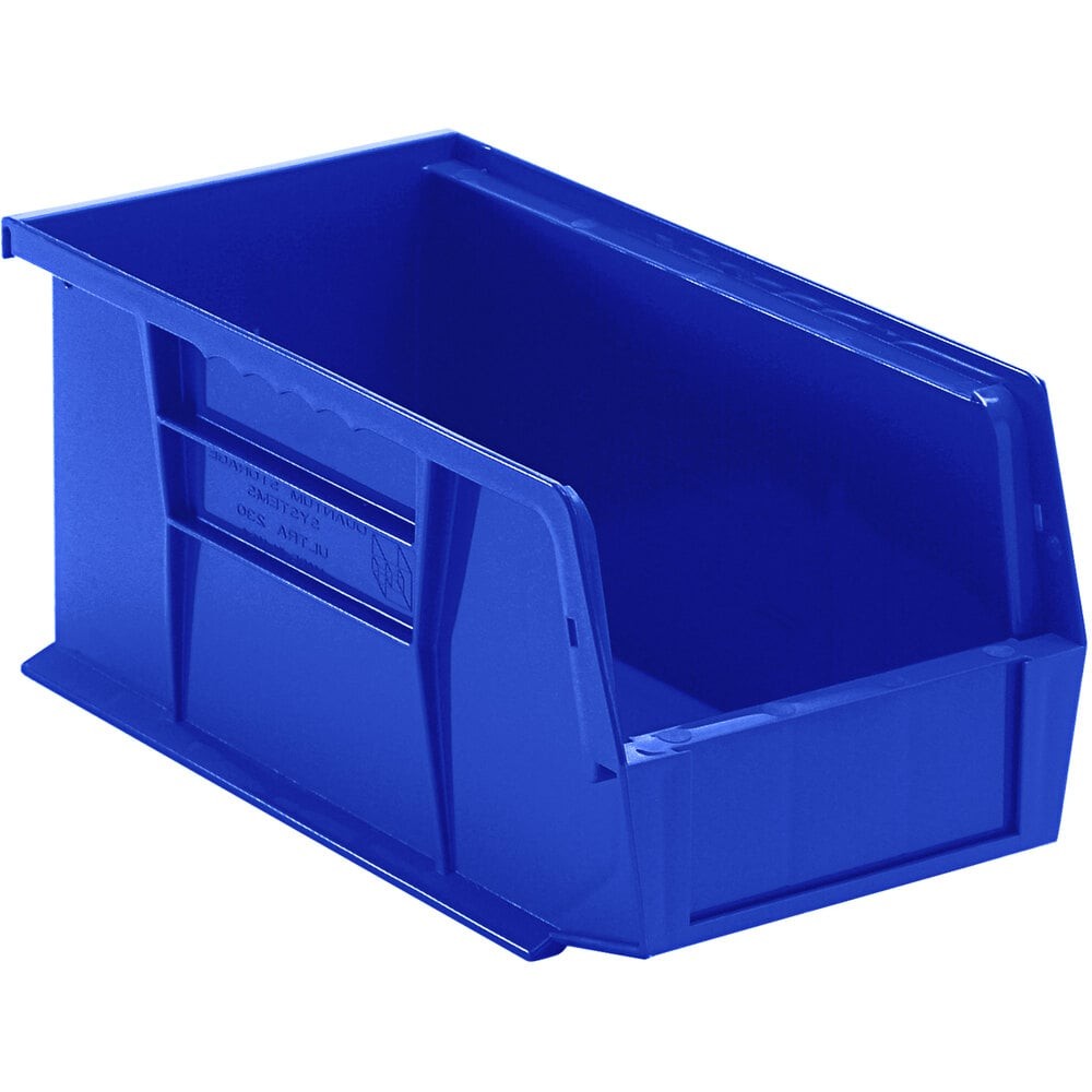 Quantum Storage Systems QUS-230BL 10 7/8" x 5 1/2" x 5" Blue Hanging Bin
