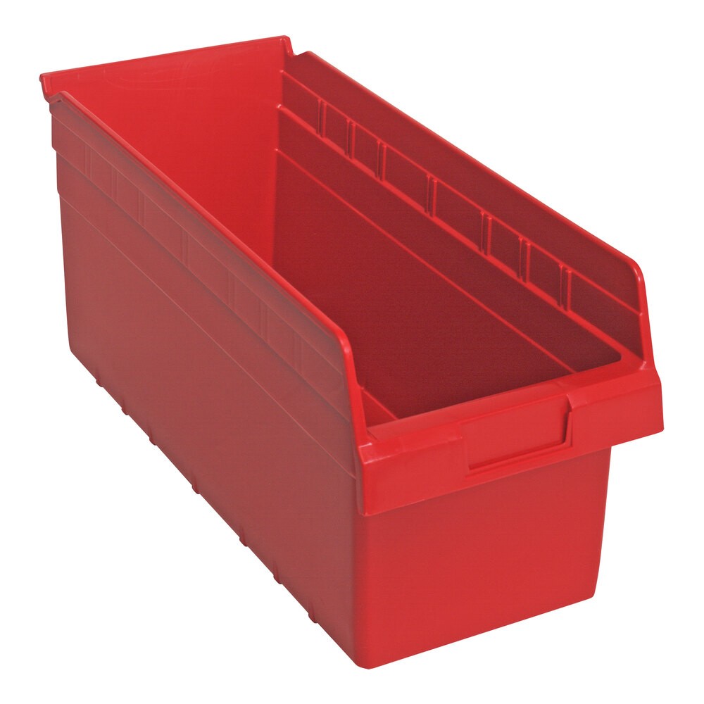 Quantum Storage Systems QSB808RD STORE-MAX 17 7/8" x 8 3/8" x 8" Red Shelf Bin