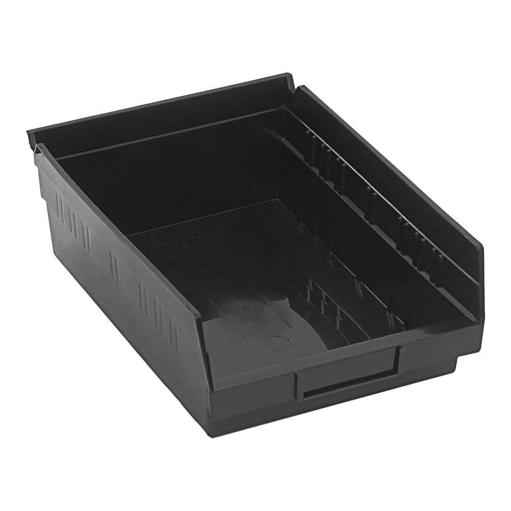 Quantum Storage Systems QSB107CO 11 5/8" x 8 3/8" x 4" Black Conductive Shelf Bin
