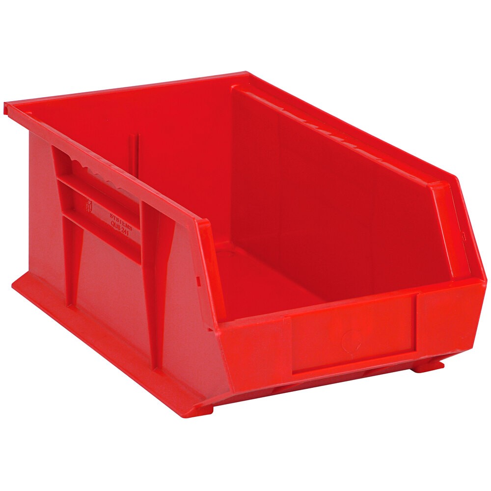 Quantum Storage Systems QUS-241RD 13 5/8" x 8 1/4" x 6" Red Hanging Bin