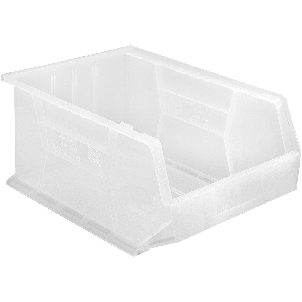 Quantum Storage Systems QUS-255CL 16" x 11" x 8" Clear Hanging Bin