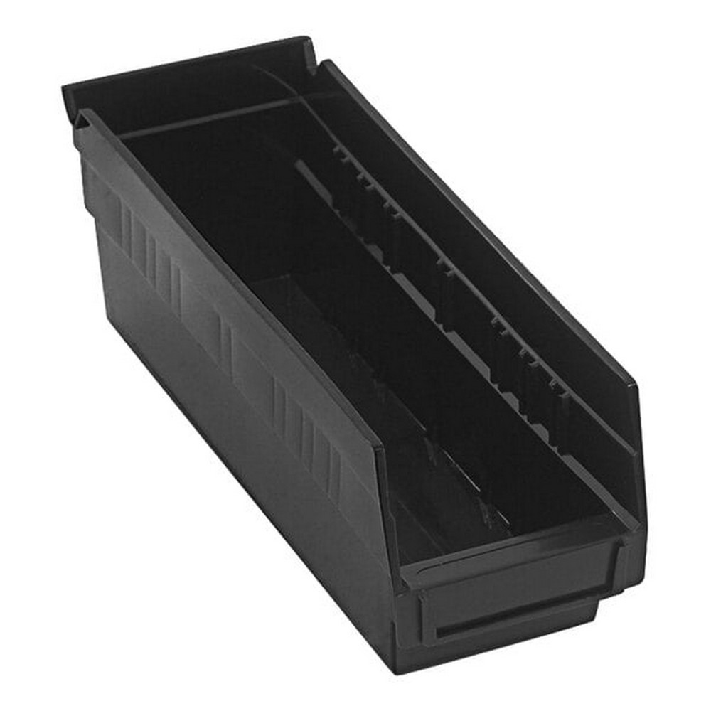 Quantum Storage Systems QSB101CO 11 5/8" x 4 1/8" x 4" Black Conductive Shelf Bin