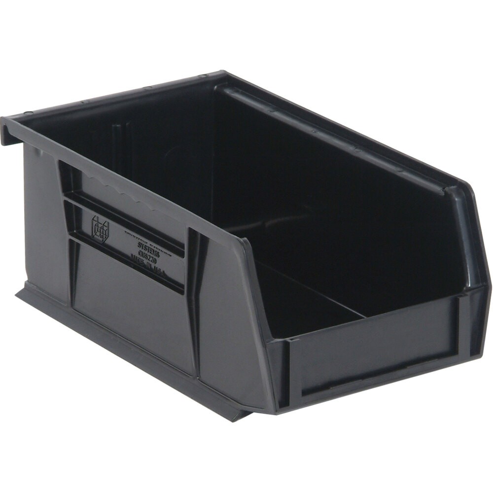 Quantum Storage Systems QUS-220BK 7 3/8" x 4 1/8" x 3" Black Hanging Bin