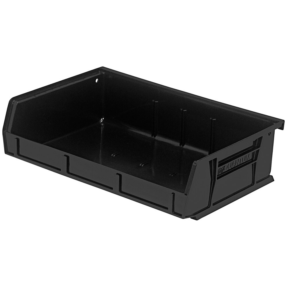 Quantum Storage Systems QUS-236BK 7 3/8" x 11" x 3" Black Hanging Bin