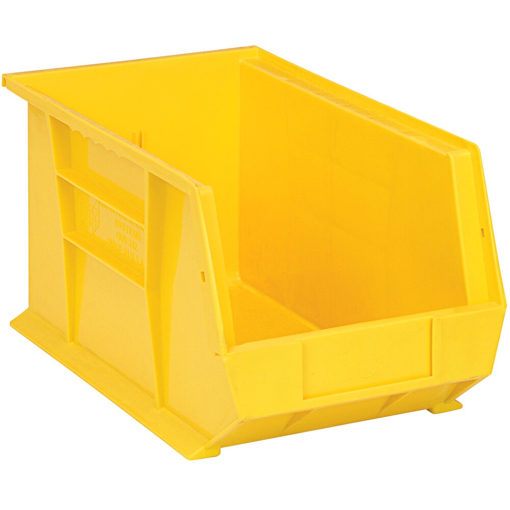 Quantum Storage Systems QUS-242YL 13 5/8" x 8 1/4" x 8" Yellow Hanging Bin