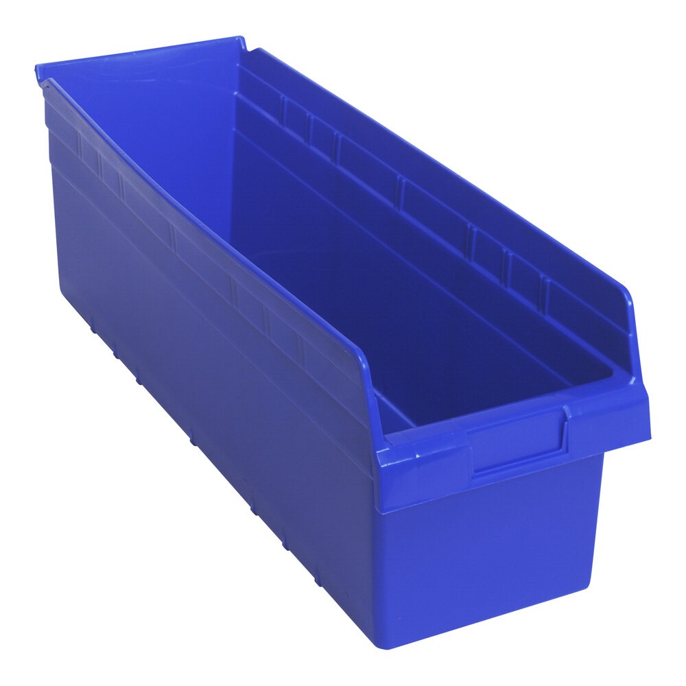 Quantum Storage Systems QSB814BL STORE-MAX 23 5/8" x 8 3/8" x 8" Blue Shelf Bin