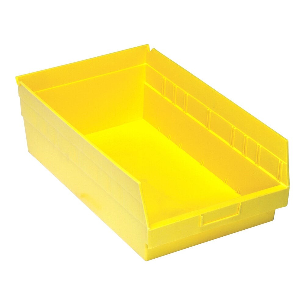 Quantum Storage Systems QSB210YL STORE-MORE 17 7/8" x 11 1/8" x 6" Yellow Shelf Bin