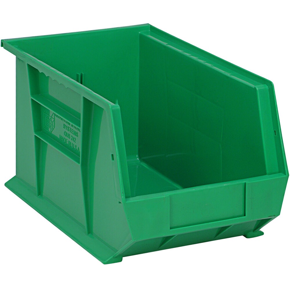 Quantum Storage Systems QUS-242GN 13 5/8" x 8 1/4" x 8" Green Hanging Bin