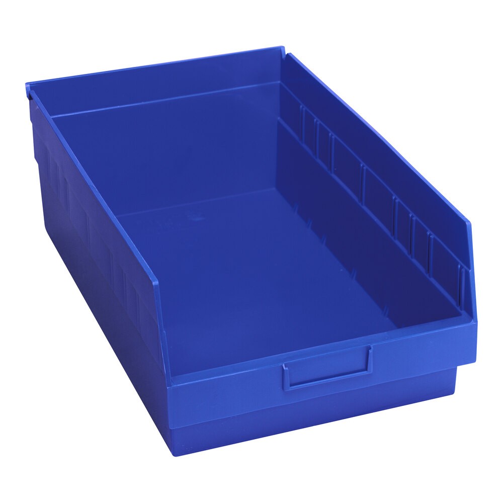 Quantum Storage Systems QSB210BL STORE-MORE 17 7/8" x 11 1/8" x 6" Blue Shelf Bin