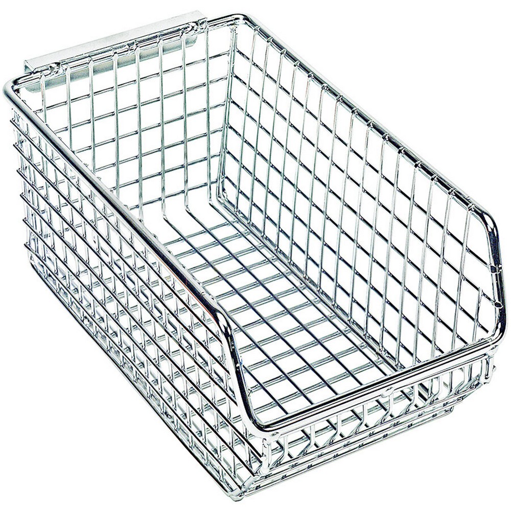 Quantum Storage Systems QMB520C 7 1/4" x 4 1/4" x 3" Chrome Wire Mesh Bin