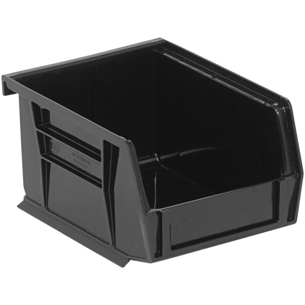 Quantum Storage Systems QUS-210BK 5 3/8" x 4 1/8" x 3" Black Hanging Bin