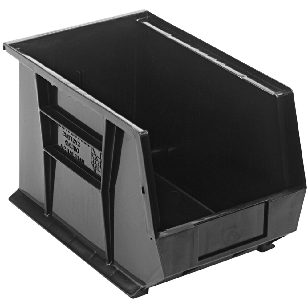 Quantum Storage Systems QUS-242BK 13 5/8" x 8 1/4" x 8" Black Hanging Bin