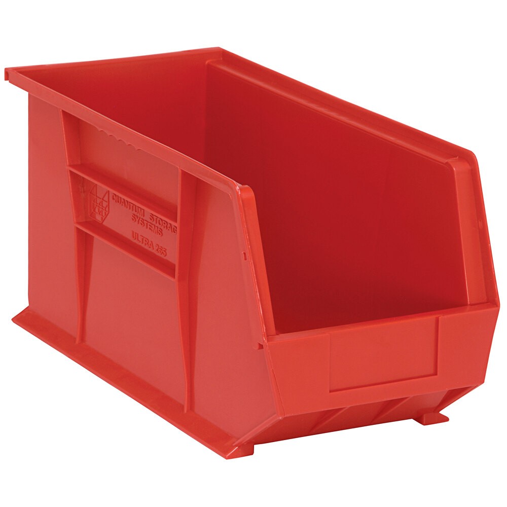 Quantum Storage Systems QUS-265RD 18" x 8 1/4" x 9" Red Hanging Bin