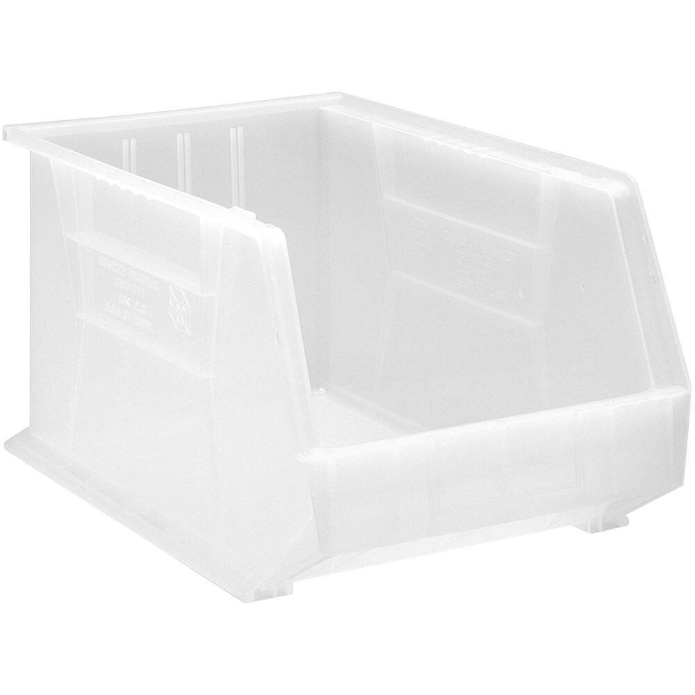 Quantum Storage Systems QUS-260CL 18" x 11" x 10" Clear Hanging Bin