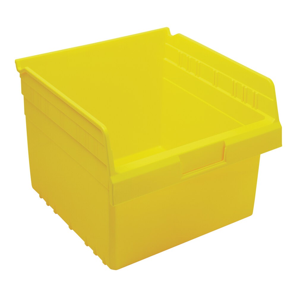 Quantum Storage Systems QSB809YL STORE-MAX 11 5/8" x 11 1/8" x 8" Yellow Shelf Bin