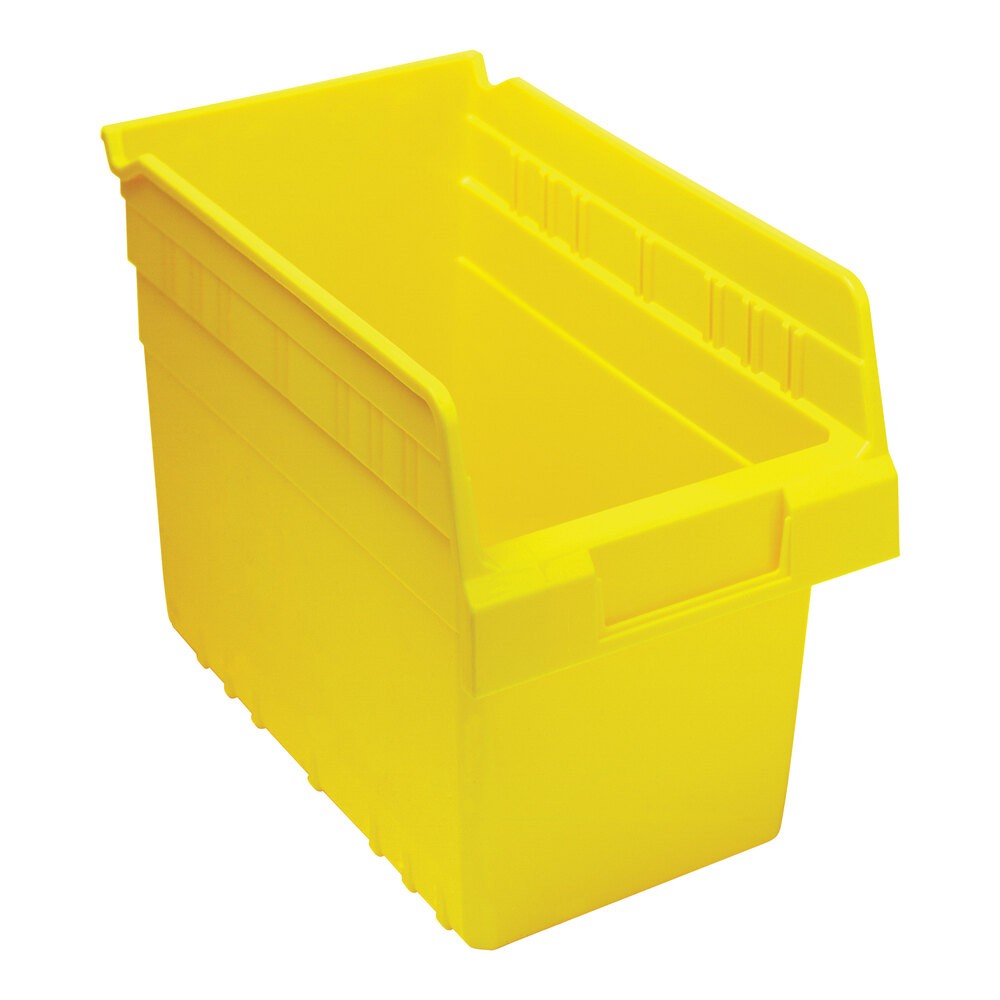 Quantum Storage Systems QSB802YL STORE-MAX 11 5/8" x 6 5/8" x 8" Yellow Shelf Bin