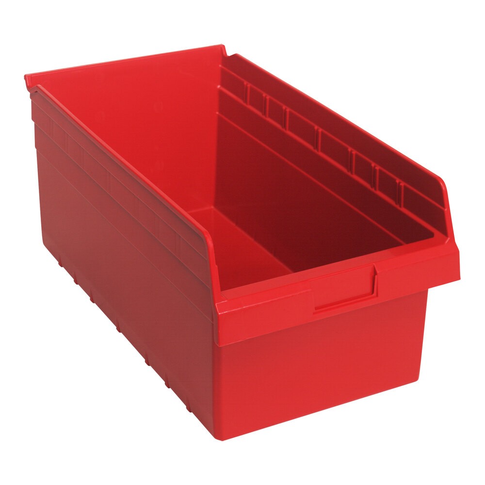 Quantum Storage Systems QSB810RD STORE-MAX 17 7/8" x 11 1/8" x 8" Red Shelf Bin