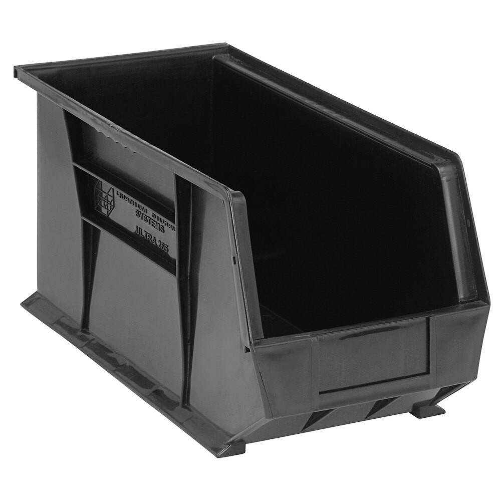 Quantum Storage Systems QUS-265BK 18" x 8 1/4" x 9" Black Hanging Bin