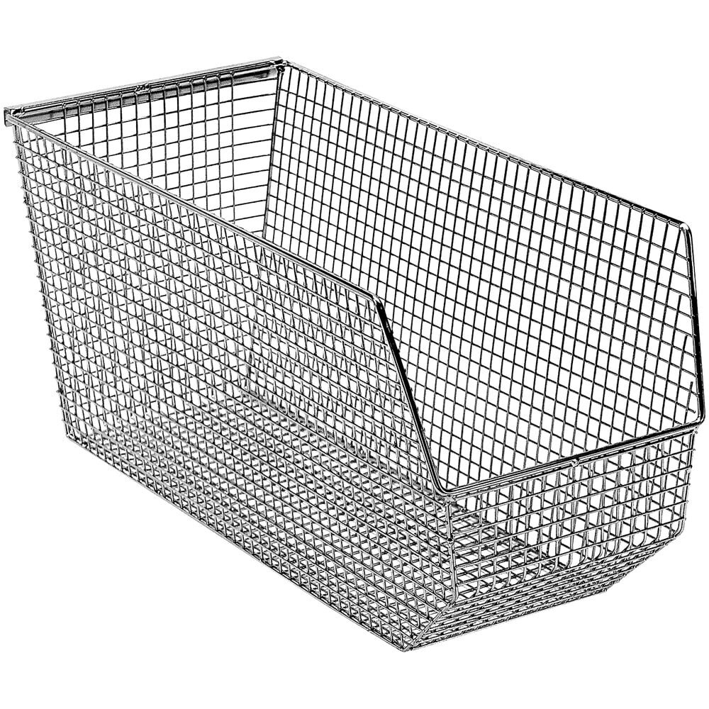 Quantum Storage Systems QMB565C 17 3/4" x 8 1/8" x 9" Chrome Wire Mesh Bin