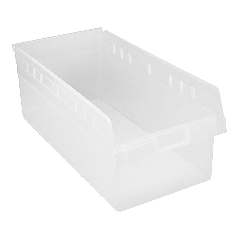 Quantum Storage Systems QSB816CL STORE-MAX 23 5/8" x 11 1/8" x 8" Clear Shelf Bin