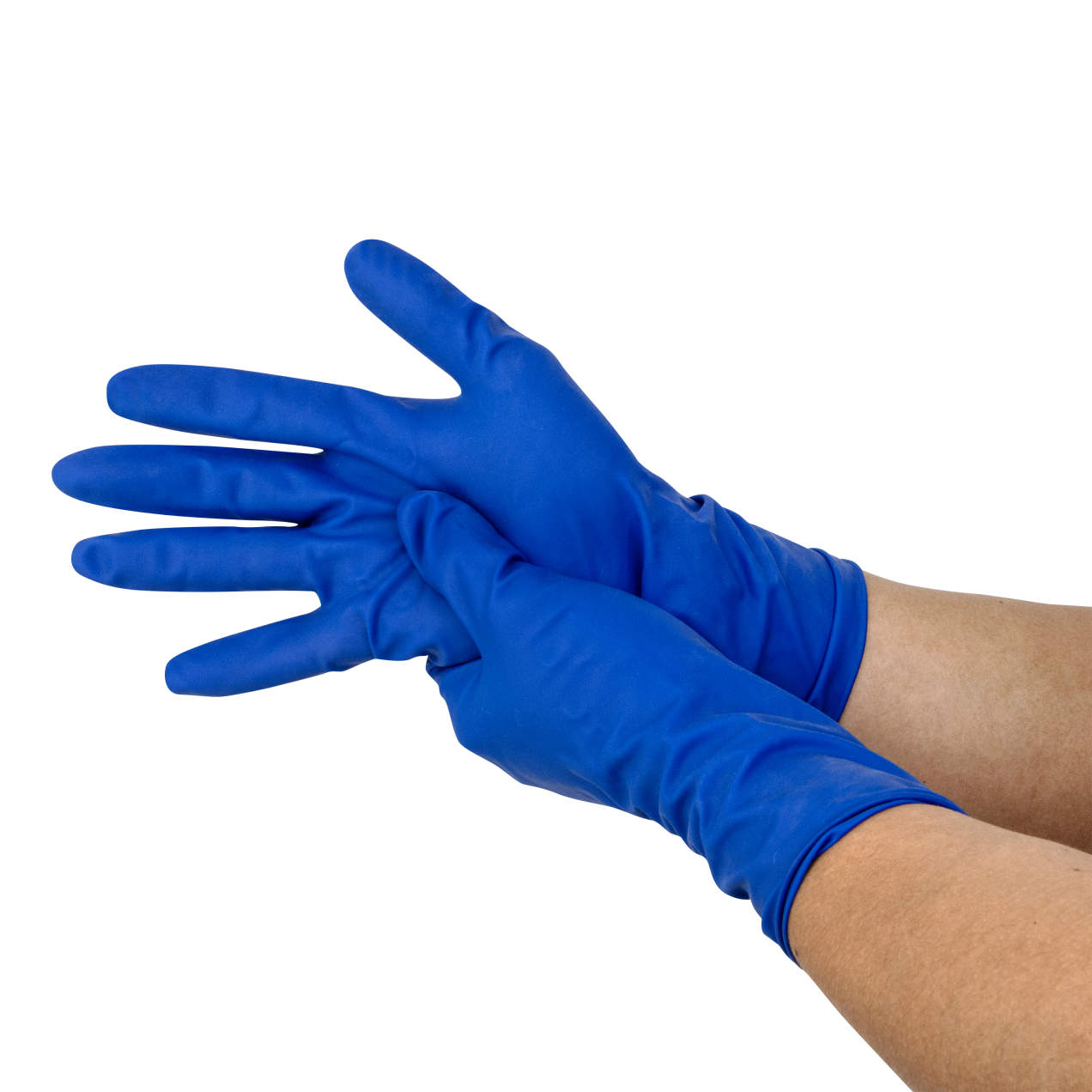 Radians RWG9114 14 Mil Latex Disposable Examination Glove, Powder Free, Blue