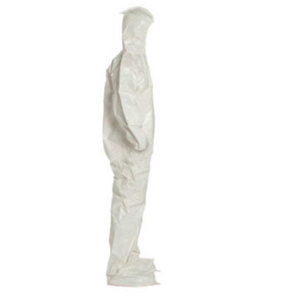 DuPont TyChem 4000 Coverall SL127B with Hood, Elastic Wrists, and Attached Socks - Box of 12