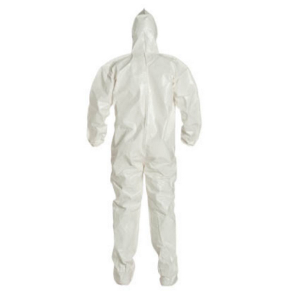 DuPont TyChem 4000 Coverall SL127B with Hood, Elastic Wrists, and Attached Socks - Box of 12
