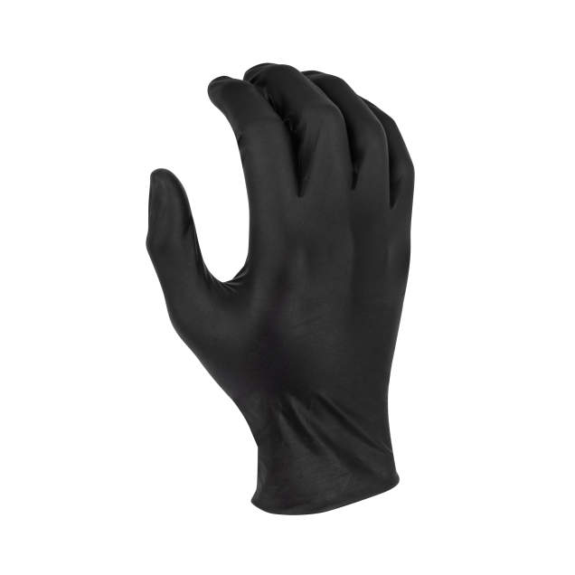 Radians RWG9417 7 Mil Nitrile Disposable Examination Glove, Powder Free, Black