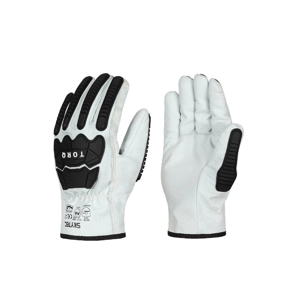 Global Glove SKG00099A Torq Storm Standard-Grade Goatskin Leather Gloves with Cut and Impact Resistance