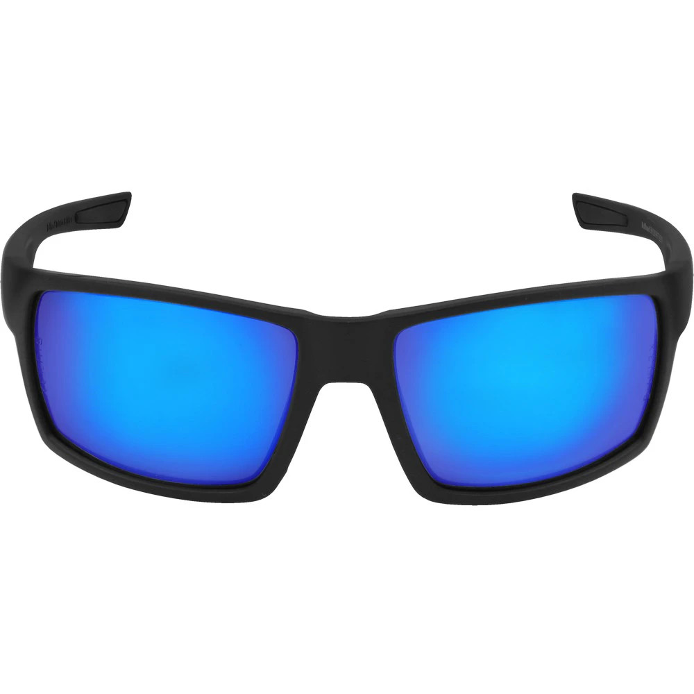 Global Glove BH2669PFT Sawfish Blue Mirror Performance Fog Technology Lens, Matte Black Frame Safety Glasses
