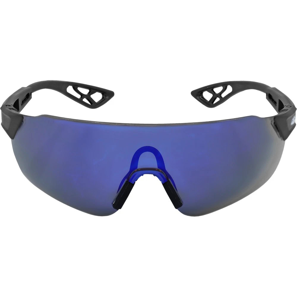 Global Glove BH869AF Tetra Blue Mirror Anti-Fog Lens, Matte Black Frame Safety Glasses