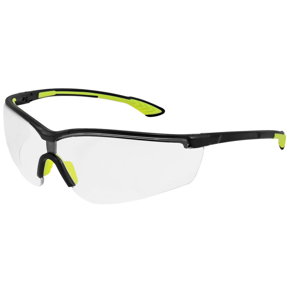 Global Glove BH3451PFT Chromis Clear Performance Fog Technology Lens, Shiny Black Frame Safety Glasses