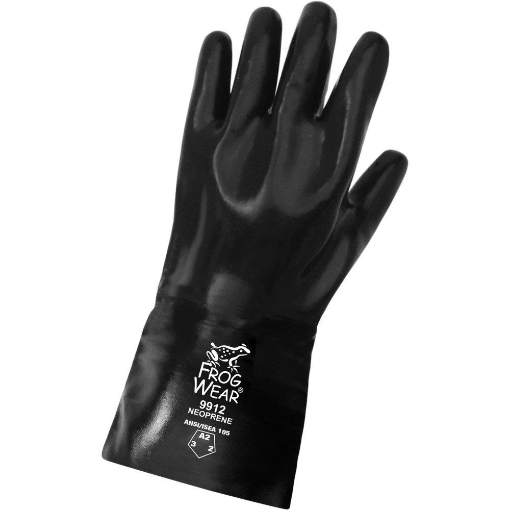 Global Glove 9912 FrogWear Premium Neoprene Smooth Finish 12-Inch Chemical Handling Gloves