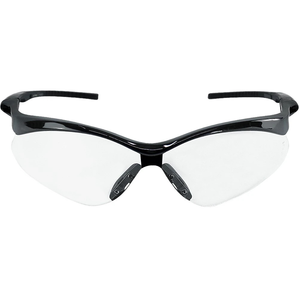 Global Glove BH2251PFT Spearfish Clear Performance Fog Technology Lens, Shiny Black Frame Safety Glasses