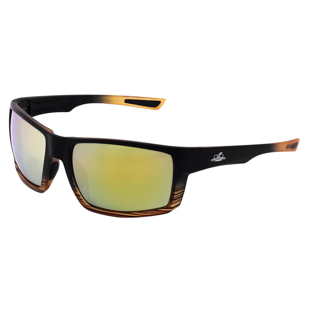 Global Glove BH26719PFT Sawfish Gold Mirror Performance Fog Technology Polarized Lens, Tortoise/Black Frame Safety Glasses