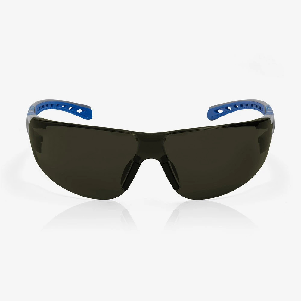 Global Glove RLY00374 Stream Evo IRG Lens, Gray and Blue Frame Safety Glasses