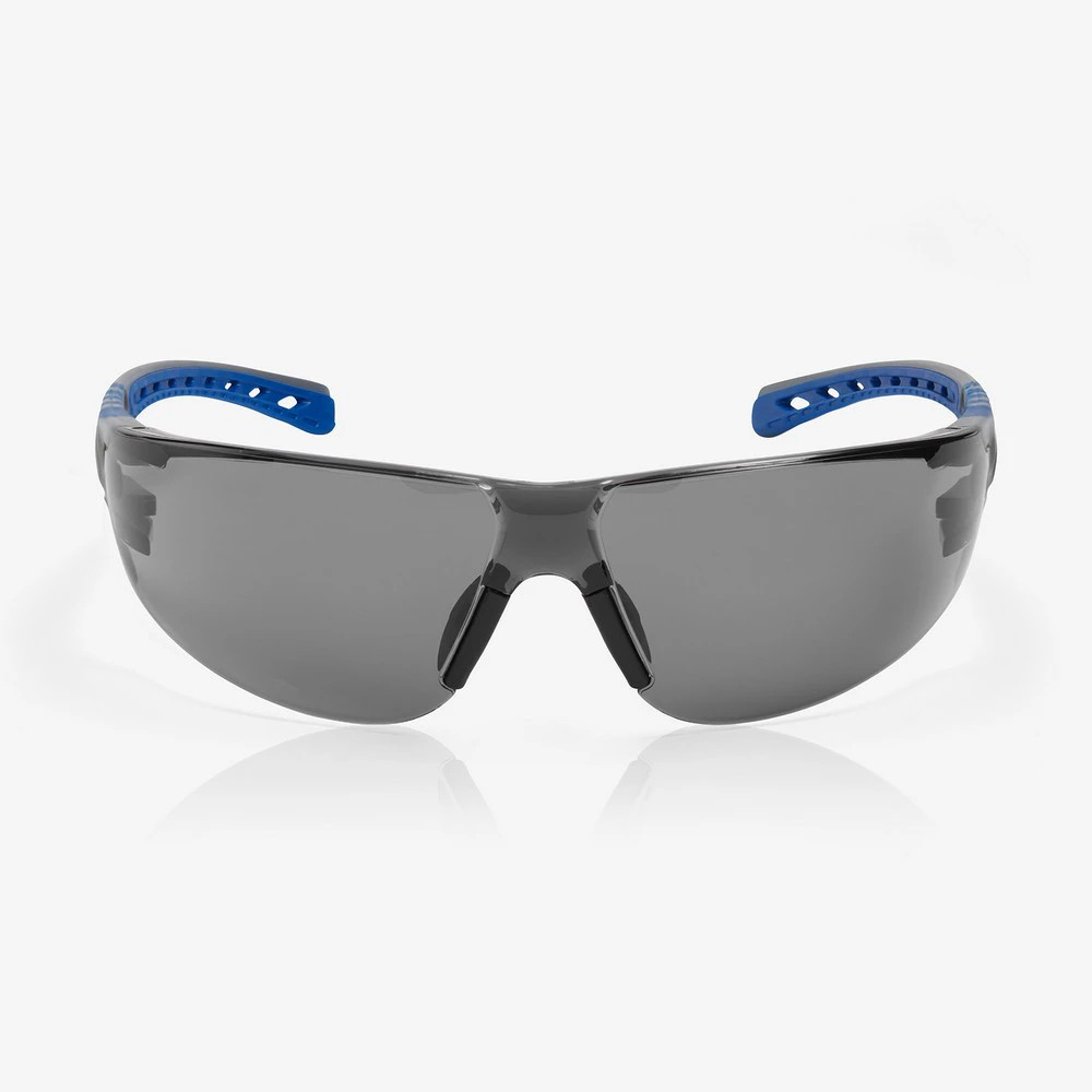 Global Glove RLY00362 Stream Evo Gray Lens, Gray and Blue Frame Safety Glasses