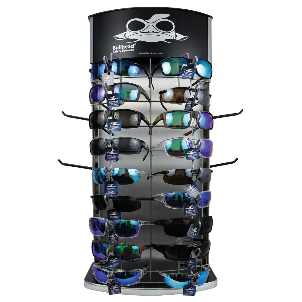 Global Glove BHD36 Bullhead Safety Eyewear 36-Piece Two-Sided Countertop Display