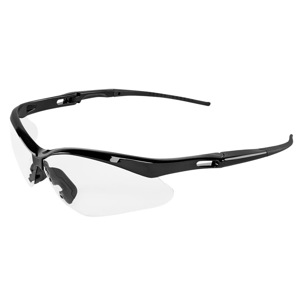 Global Glove BH2251AFE Spearfish Clear Anti-Fog Lens, Shiny Black Frame Safety Glasses