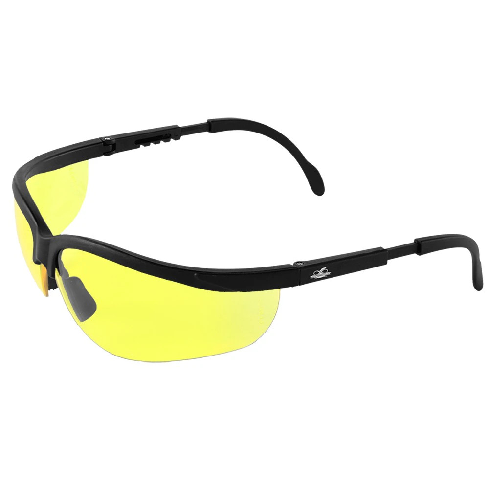 Global Glove BH464 Picuda Yellow Lens, Matte Black Frame Safety Glasses
