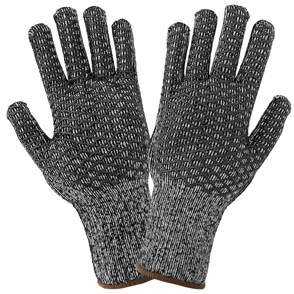 Global Glove T800HC Ambidextrous Cotton/Acrylic Terry Cloth Gloves Coated with Honeycomb Patterned PVC